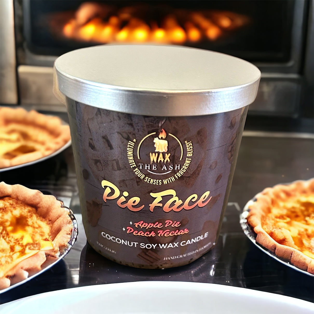 PIE FACE CANDLE